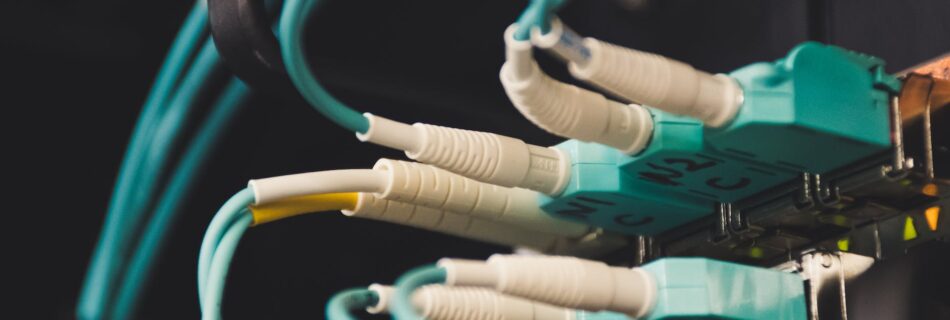 close up photo of plugged cables