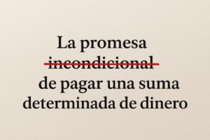 EL PAGARÉ NO DEBE LLEVAR LA PALABRA “INCONDICIONAL”