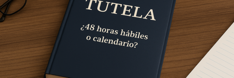 Las horas para cumplir fallo de tutela: hábiles o calendario