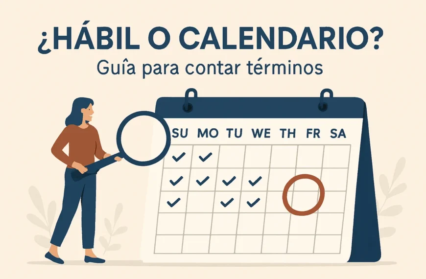 ¿Hábil o calendario? Guía para contar términos