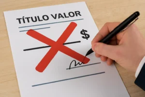 indebido diligenciamiento del título valor